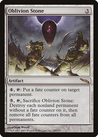 MTG 忘却石/Oblivion Stone foil MPS 部分光沢